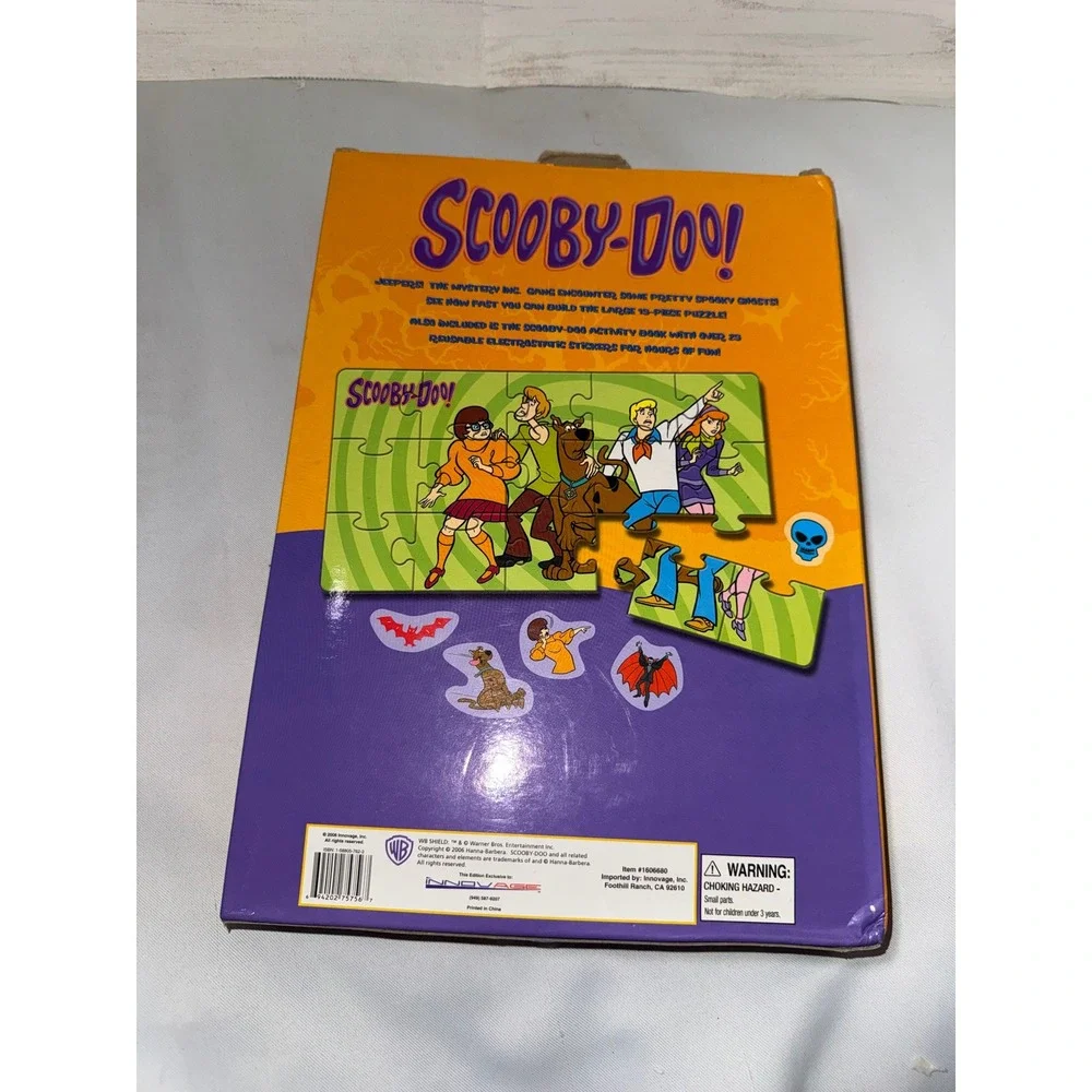 Scooby-Doo Activity Book‎ & Floor Puzzle 2006 Reusable Stickers Mystery Inc